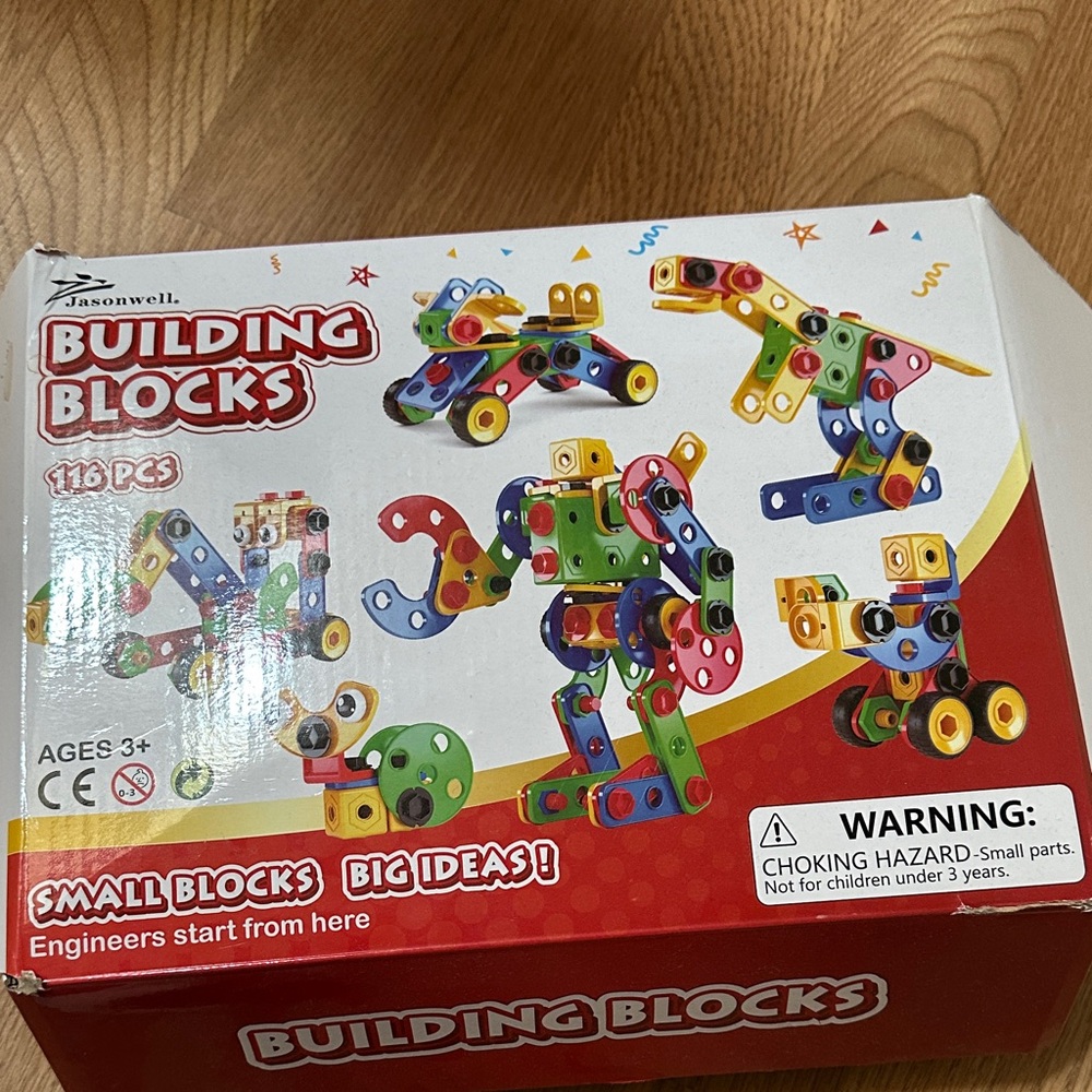 Free with a purchase from my closet. Kids Building Blocks Construction Toy Set